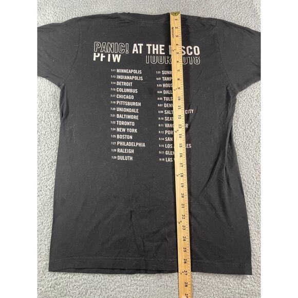 Panic At The Disco Shirt Mens Medium Black Pray For The Wicked 2018 Tour PFTW - Picture 9 of 12